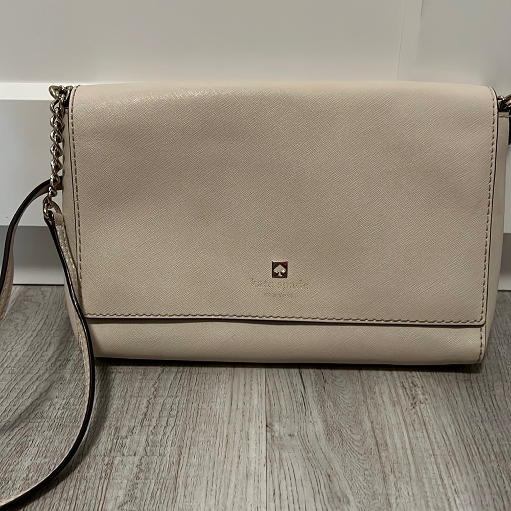 Kate Spade Crossbody -Pink/Neutral Leather Gold